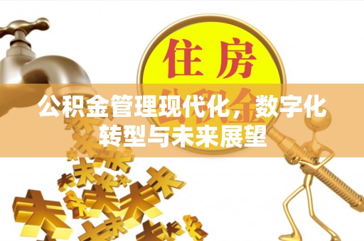 榆阳公积金管理现代化，数字化转型与未来展望