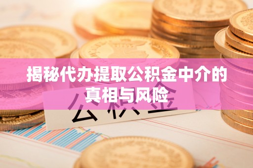 榆阳揭秘代办提取公积金中介的真相与风险