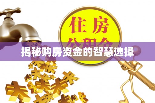 榆阳揭秘购房资金的智慧选择