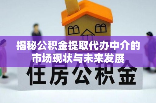 榆阳揭秘公积金提取代办中介的市场现状与未来发展